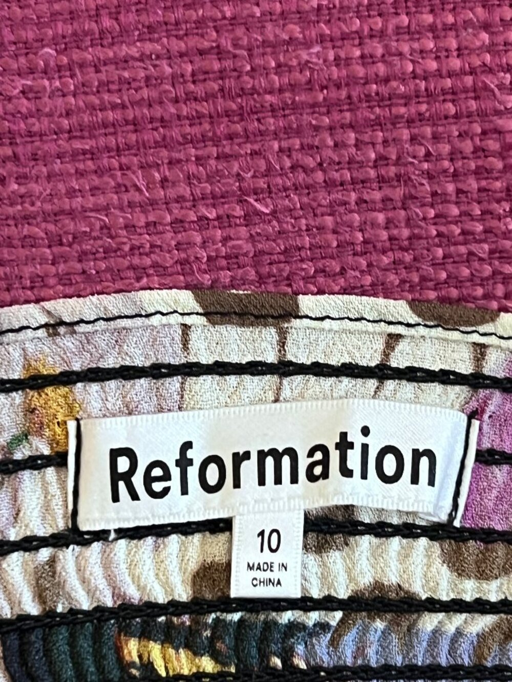 Reformation Dress - Midi-length Juliette Dress - Size 10 - Picture 8 of 8